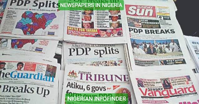 newspapers in Nigeria infofinder