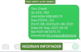 fake credit alert in Nigeria